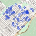 A neighborhood crime map using Shiny